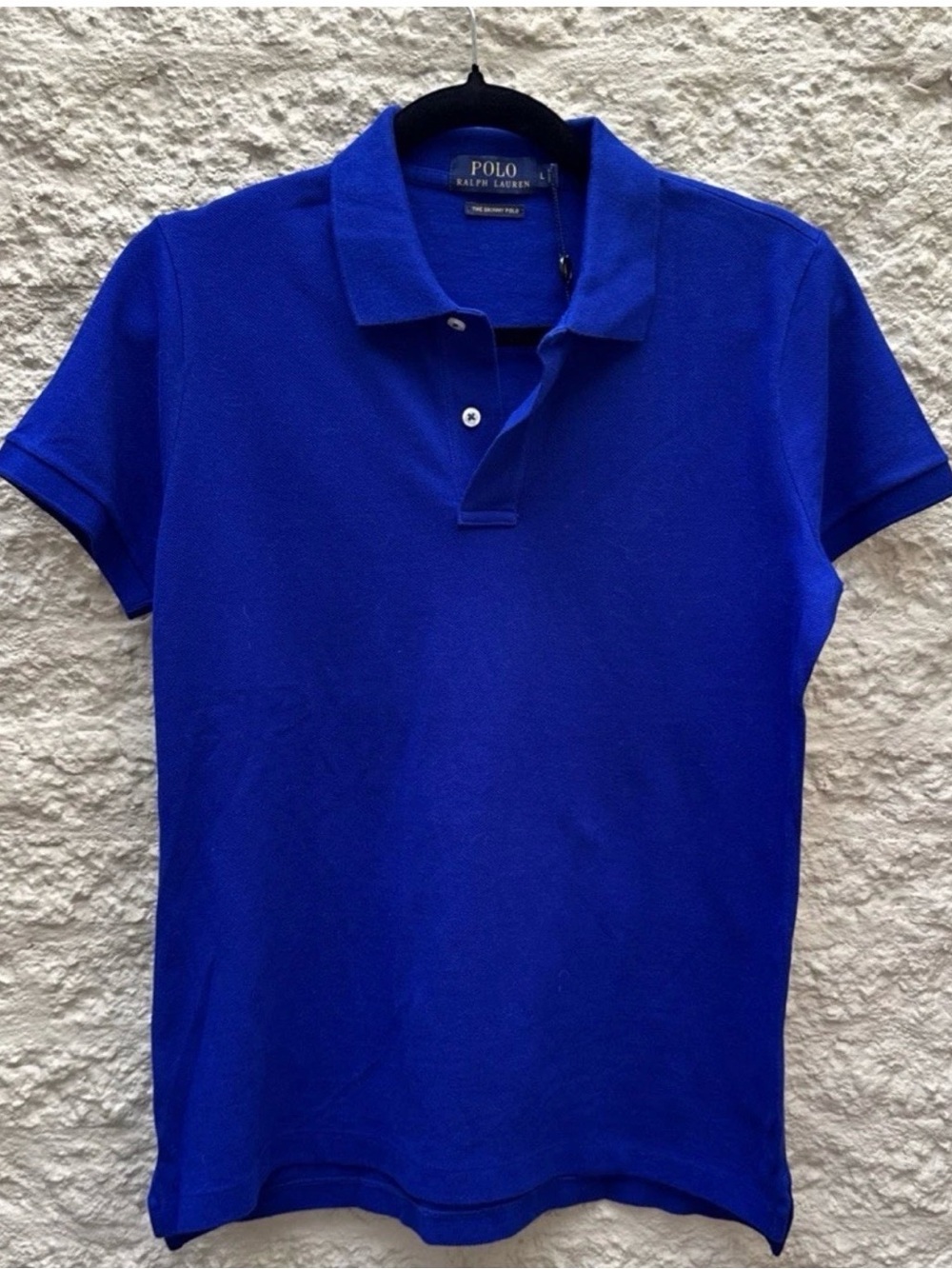 NWT Polo Ralph Lauren The Skinny Polo Shirt Men’s Large Blue Heritage MSRP $98